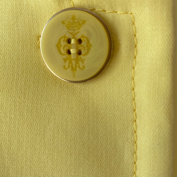 NWT- Emilio Pucci Single Breasted Yellow Coat - Picture 5 of 9